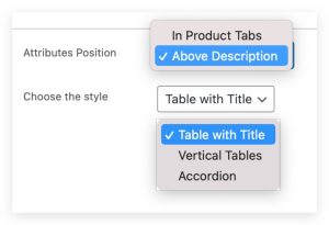 How To Divide Table In Additional Information Tab To Different Tables